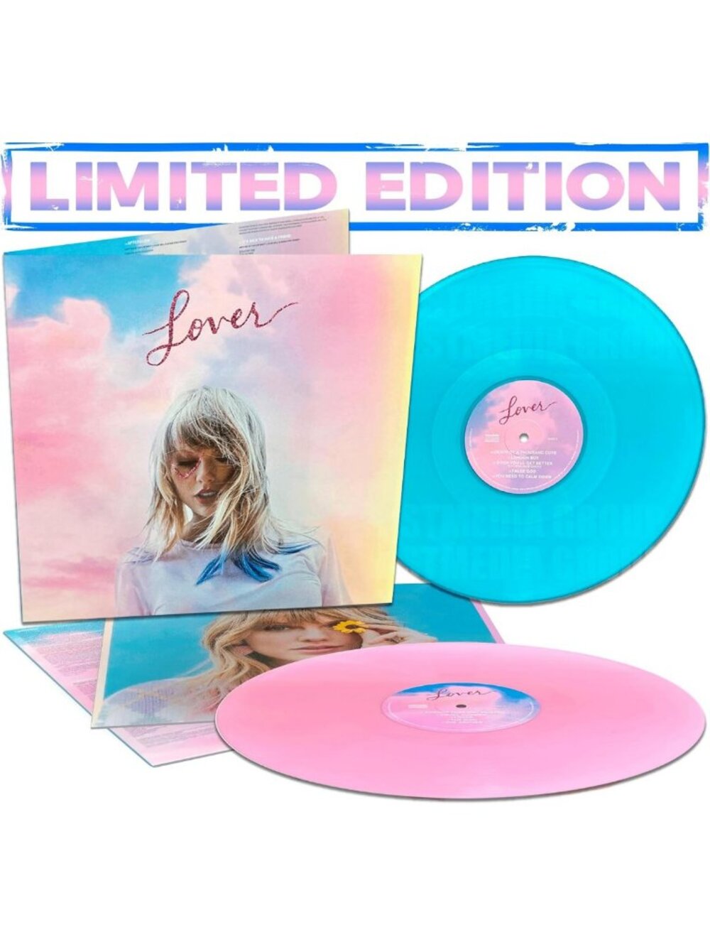Limited Edition Baby Pink & Light Blue 2LP Vinyl Record - Perfect Gift for Music